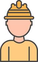 Labor Line Filled Light Icon vector