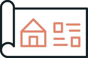 House Blueprint Vector Icon