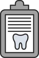 Report Line Filled Light Icon vector