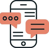 Chatting Vector Icon