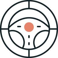 Steering Wheel Vector Icon