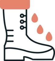 Rainboot Vector Icon