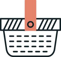 Picnic Basket Vector Icon