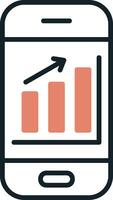 Mobile Analytics Vector Icon