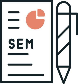 icono de vector de análisis de datos