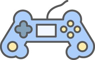 Game Controller Line Filled Light Icon vector