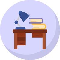 Workspace Glyph Flat Bubble Icon vector