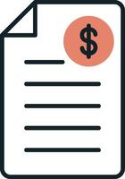 Shopping Invoice Vector Icon