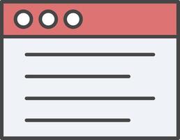 Online Learning Line Filled Light Icon vector