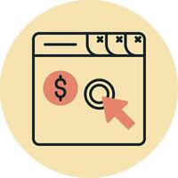 Pay Per Click Vector Icon