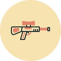 francotirador pistola vector icono