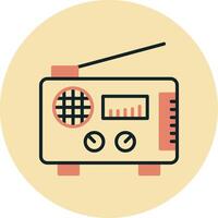 icono de vector de radio