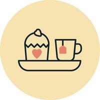 Afternoon Tea Vector Icon