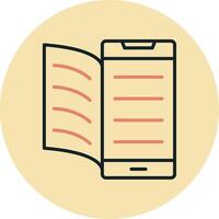 Digital Book Vector Icon