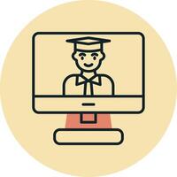 Online Learning Vector Icon