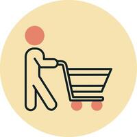 icono de vector de compras