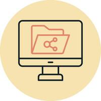 File Sharing Vector Icon