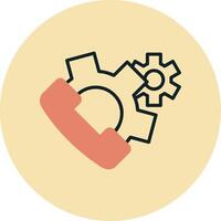 Call Settings Vector Icon