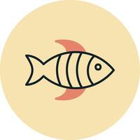 icono de vector de pescado