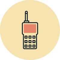 icono de vector de walkie-talkie