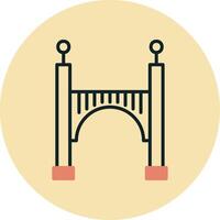 icono de vector de puente