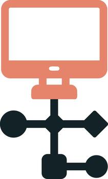 icono de vector de flujo de trabajo