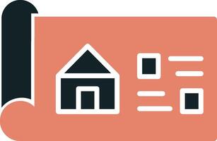 House Blueprint Vector Icon