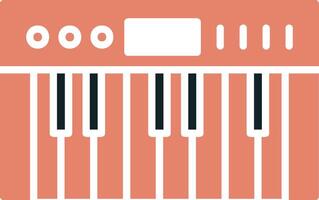 icono de vector de piano