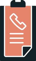 Call list History Vector Icon