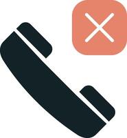 Call Rejected Vector Icon