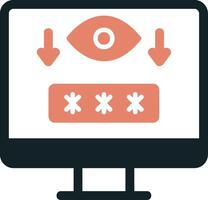 Computer Spyware Vector Icon