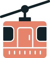 Cable Car Cabin Vector Icon