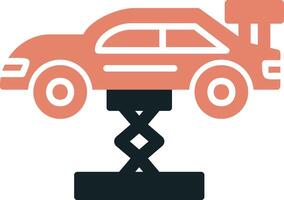 Car Lifting Vector Icon