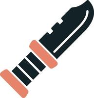 militar cuchillo vector icono