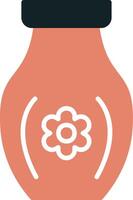 glyph two color vector