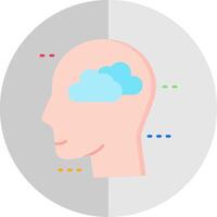 Cloud Flat Scale Icon vector
