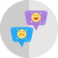 Emojis Flat Scale Icon vector