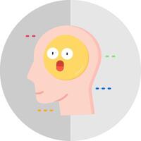 Shocked Flat Scale Icon vector