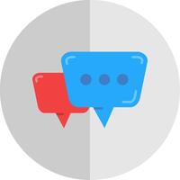 Chat bubbles Flat Scale Icon vector