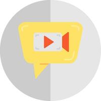 Video chat Flat Scale Icon vector