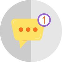 Notification Flat Scale Icon vector