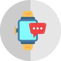 Smartwatch Flat Scale Icon vector