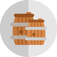 Barrel Flat Scale Icon vector