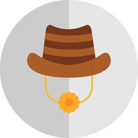 Hat Flat Scale Icon vector