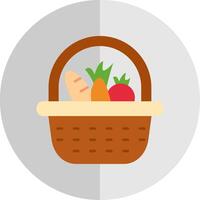 Basket Flat Scale Icon vector