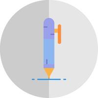 Pen Flat Scale Icon vector