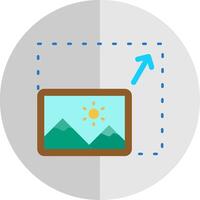 Resize Flat Scale Icon vector