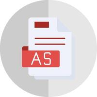 As Flat Scale Icon vector