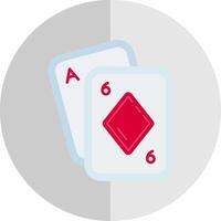 póker plano escala icono vector
