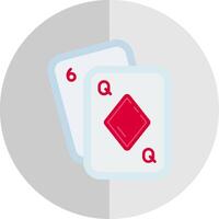 Poker Flat Scale Icon vector